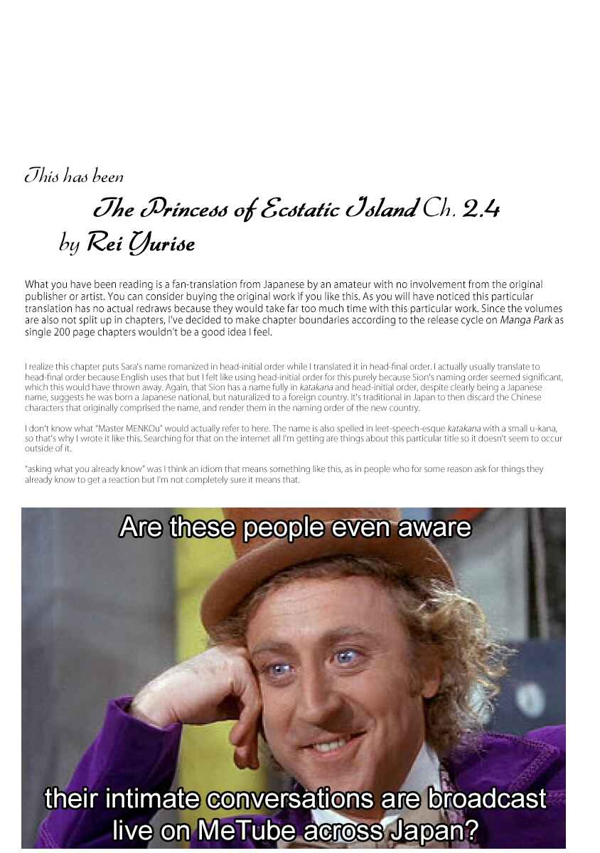 Page 39 Chapter 2.4 The Princess of Ecstatic Island