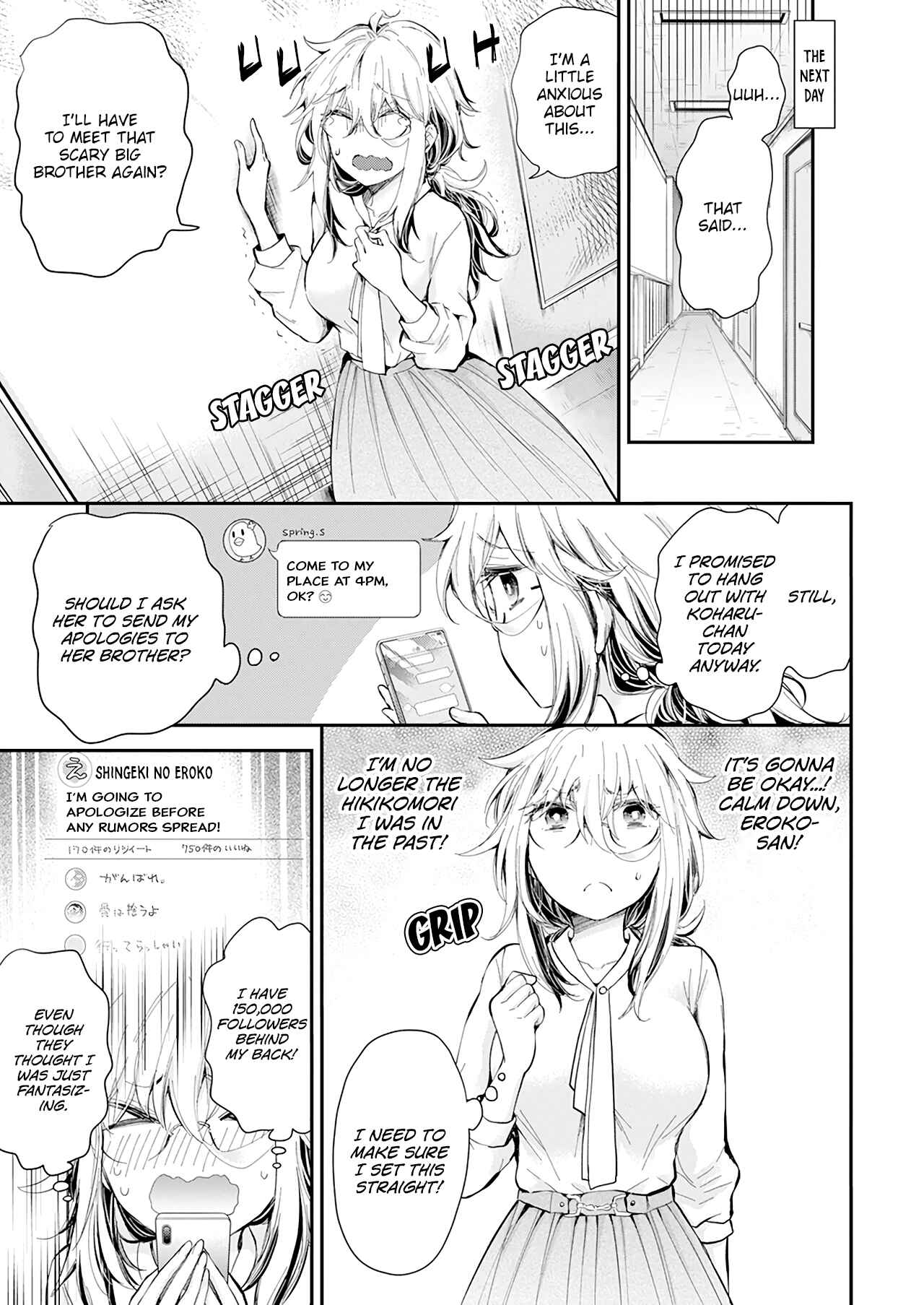 Page 8 Chapter 27 Shingeki no Eroko-san: Hen na Oneesan wa Danshi Kousei to Nakayoku Naritai