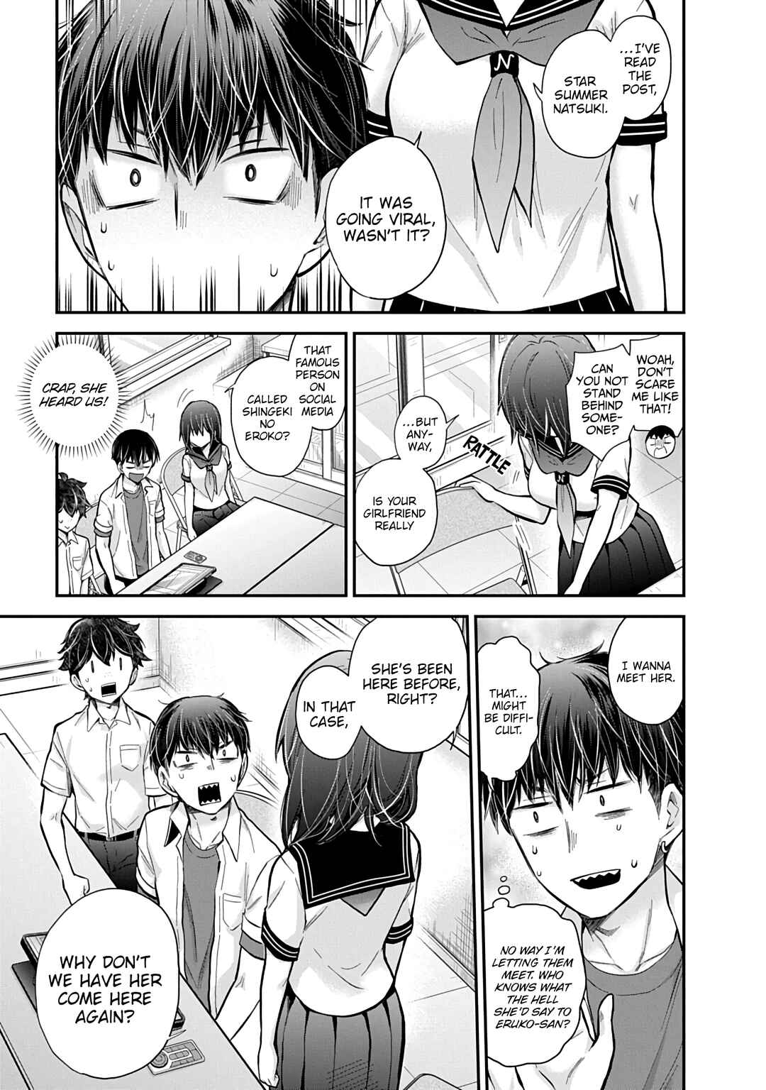 Page 20 Chapter 58 Shingeki no Eroko-san: Hen na Oneesan wa Danshi Kousei to Nakayoku Naritai