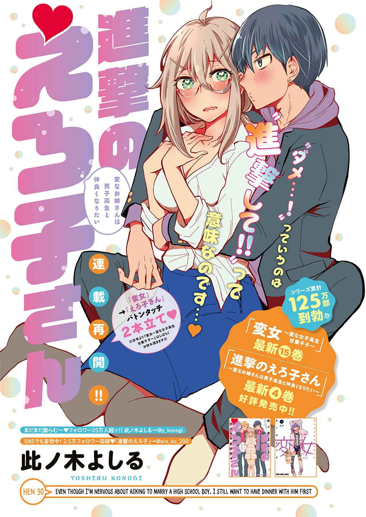 Page 2 Chapter 30 Shingeki no Eroko-san: Hen na Oneesan wa Danshi Kousei to Nakayoku Naritai