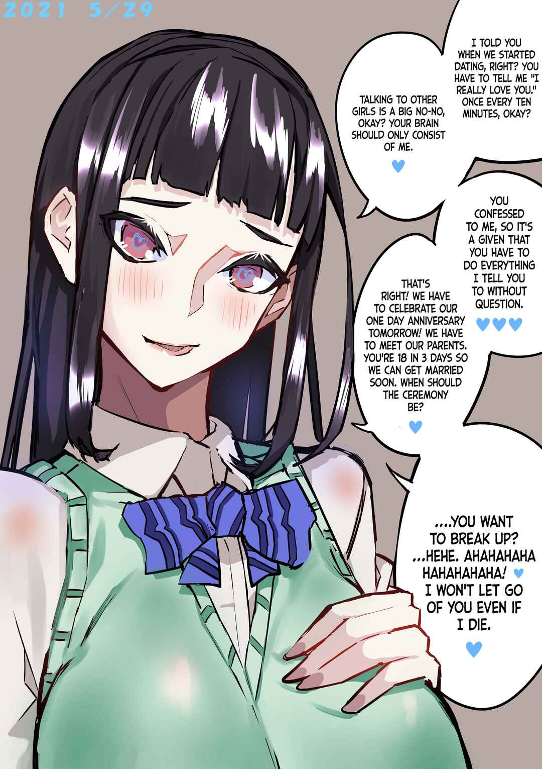 Page 1 Chapter 20 Yandere Diary