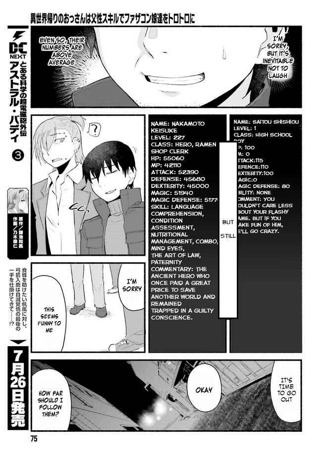 Page 8 Chapter 1.2 Isekai Kaeri no Ossan wa, Fusei Sukiru de Fathercon Musume-tachi o Tororori ni