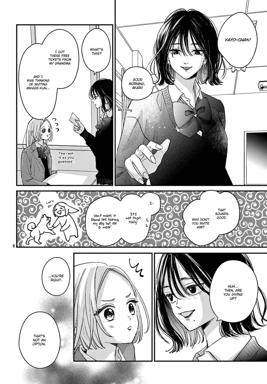 Page 6 Chapter 3 Suki tte ienakute shinu!