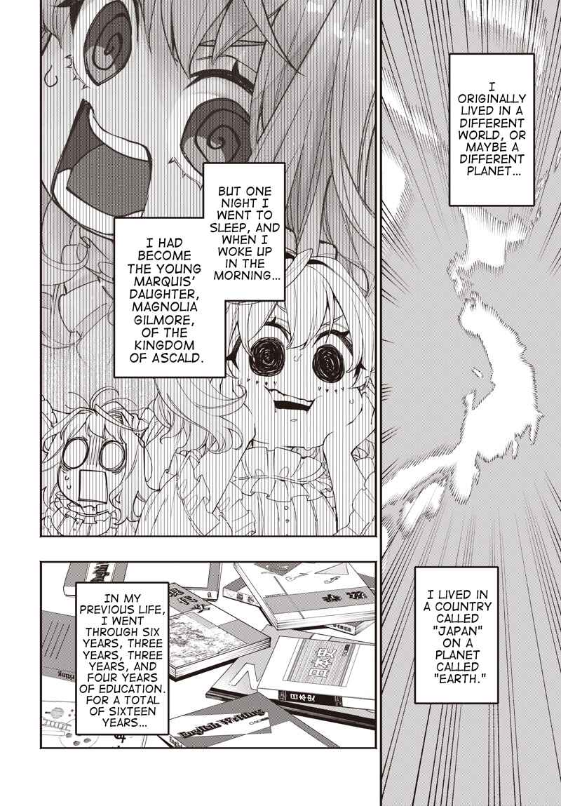 Page 4 Chapter 12.1 Tensei Arasaa Joshi no Kotoyo Kaikatsu - Seiryaku Kekkon wa Iya na no de, Zatsugaku Chishiki de Tanoshii Kaikaku Life wo Kekkou Shichaimasu!