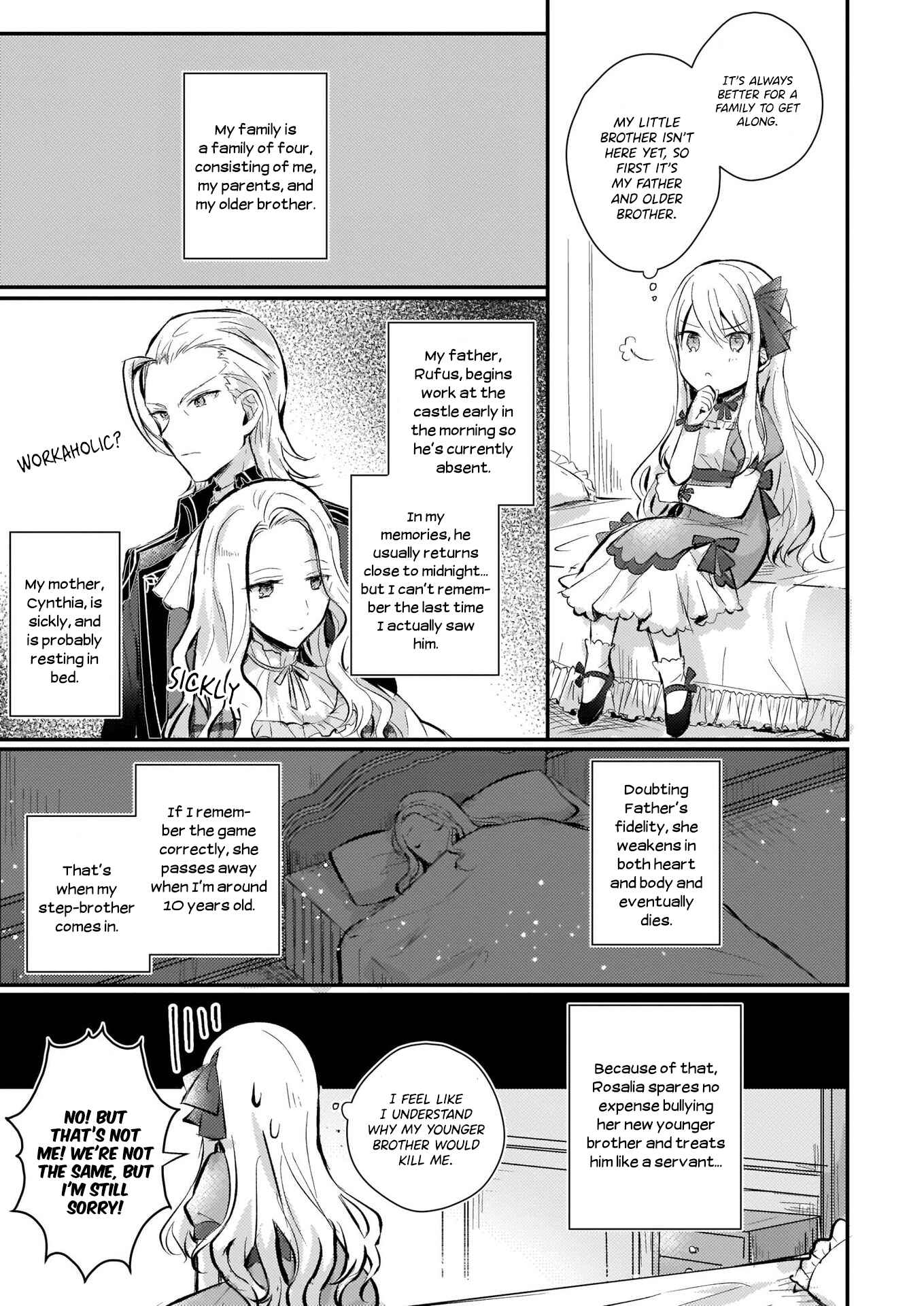Page 10 Chapter 1.1 Akuyaku Reijou ni Nanka Narimasen. Watashi wa Futsu no Koushaku Reijou desu!