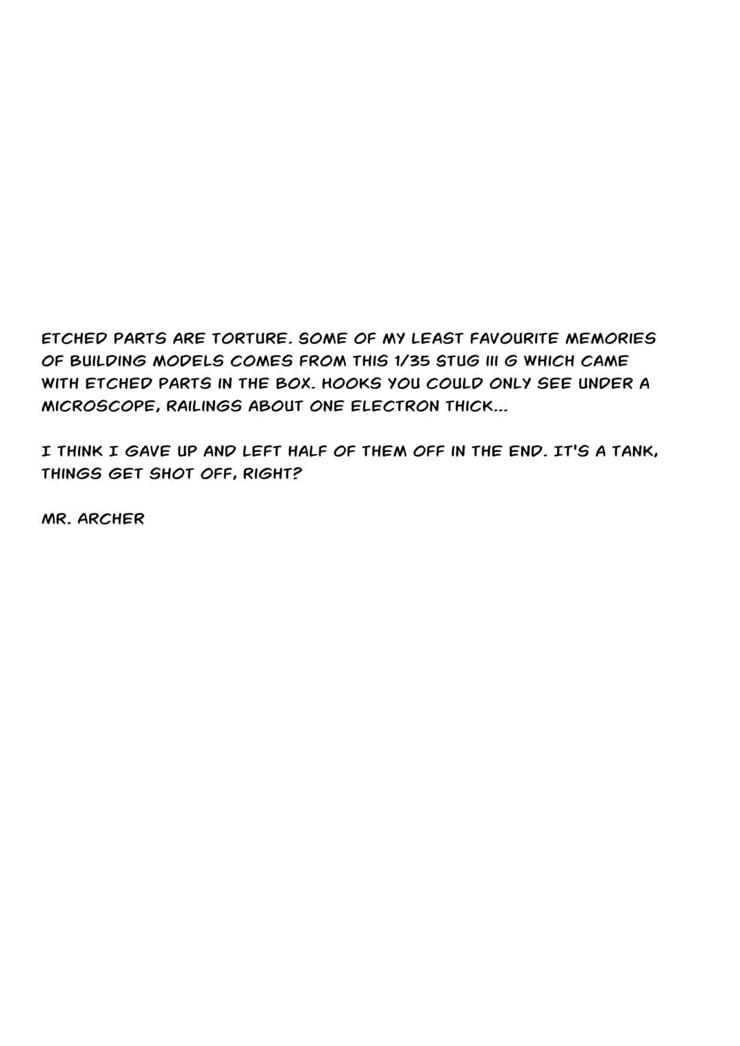 Page 7 Chapter 3 JK Modelers Guide