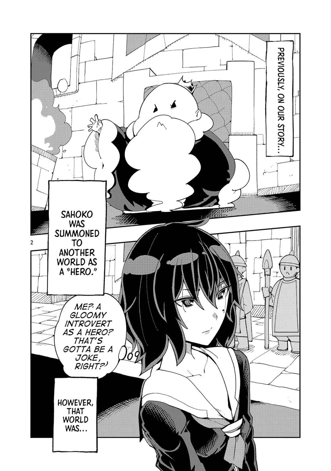 Page 2 Chapter 2 Sahoko Quest: Inkya Joshi, Shinshi Muke Doujin RPG Sekai de Yuusha ni Naru