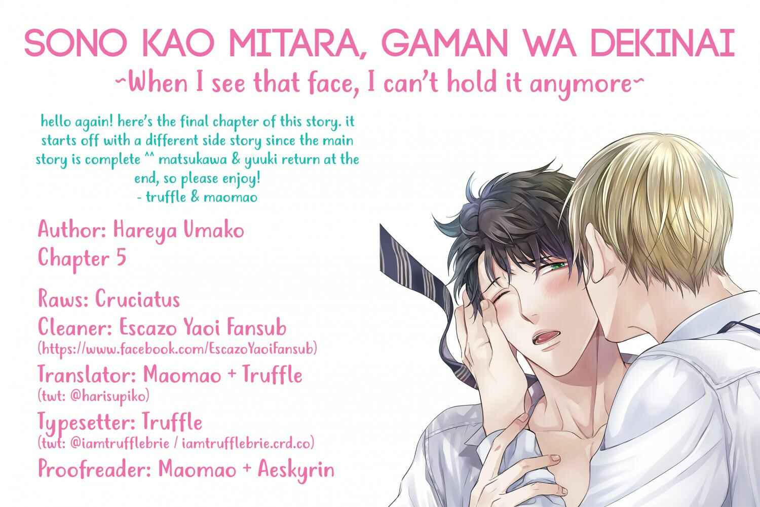 Page 1 Chapter 5 Sono Kao Mitara, Gaman wa Dekinai