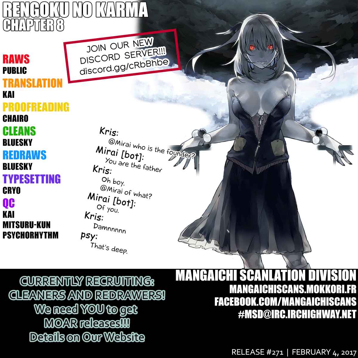 Page 1 Chapter 8 Rengoku no Karma