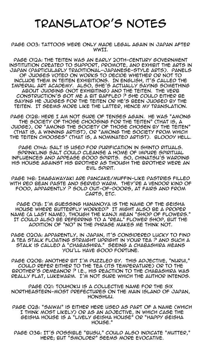 Page 5 Chapter 2 Mademoiselle Butterfly