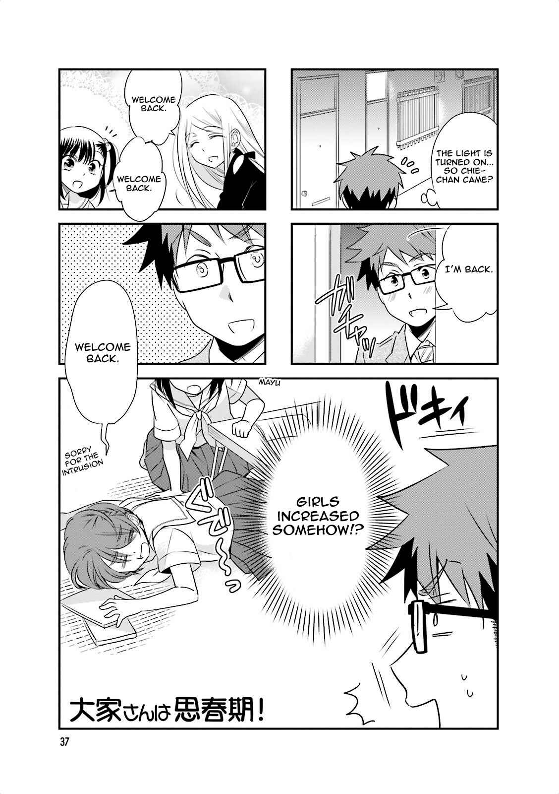 Page 1 Chapter 35 Ooya-san wa Shishunki!