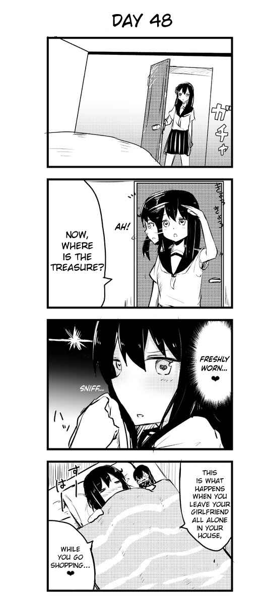 Page 1 Chapter 48 A Story About Wanting to Commit Suicide, but Its Scary so I Find a Yandere Girl to Kill Me, but After 100 days, I Somehow Got ○○
