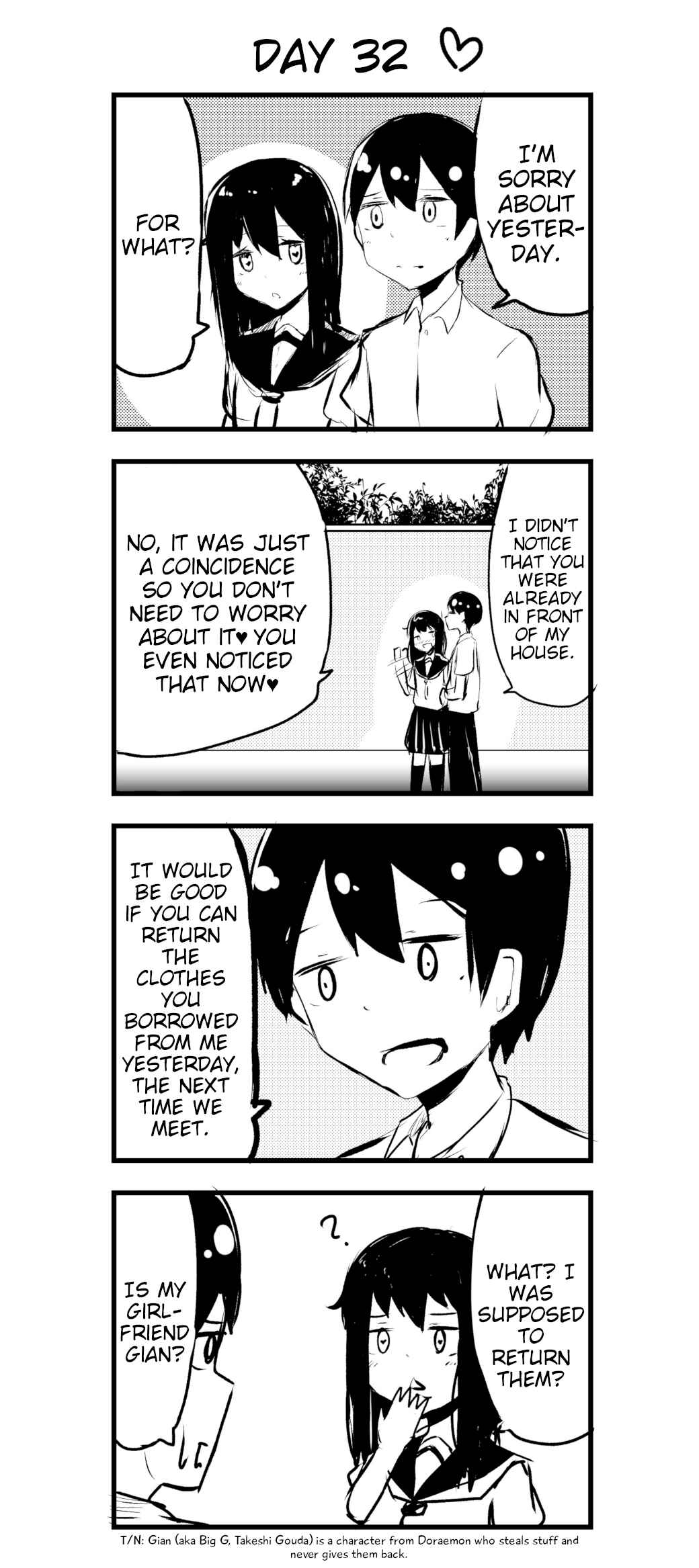 Page 1 Chapter 32 A Story About Wanting to Commit Suicide, but Its Scary so I Find a Yandere Girl to Kill Me, but After 100 days, I Somehow Got ○○
