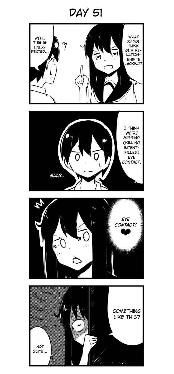 Page 1 Chapter 51 A Story About Wanting to Commit Suicide, but Its Scary so I Find a Yandere Girl to Kill Me, but After 100 days, I Somehow Got ○○