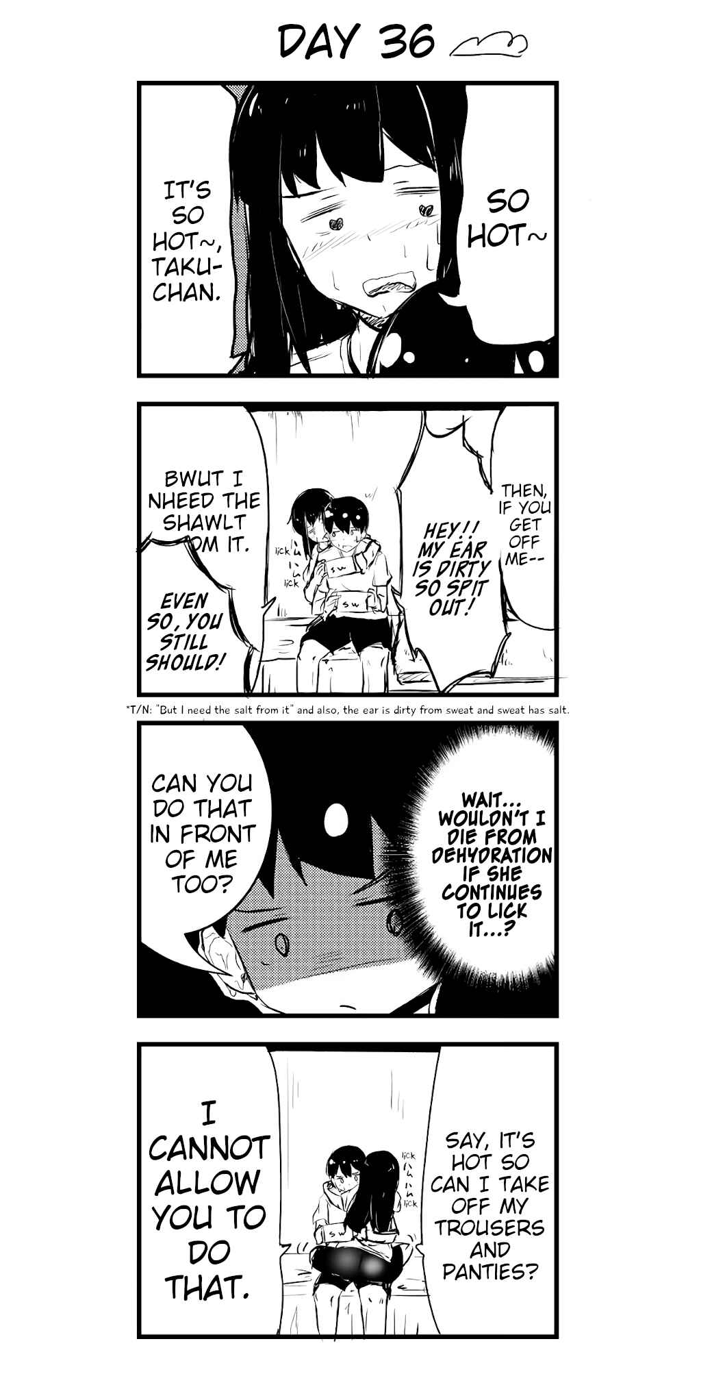 Page 1 Chapter 36 A Story About Wanting to Commit Suicide, but Its Scary so I Find a Yandere Girl to Kill Me, but After 100 days, I Somehow Got ○○