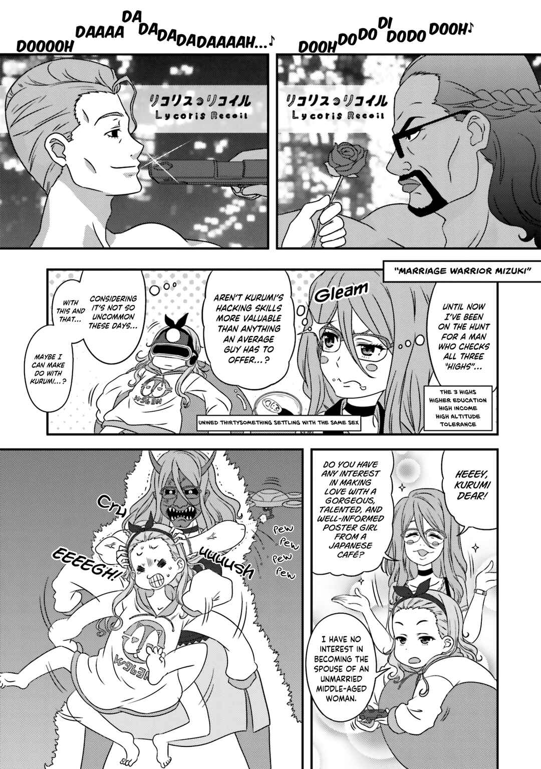 Page 6 Chapter 6 Lycoris Recoil Koushiki Comic Anthology: React