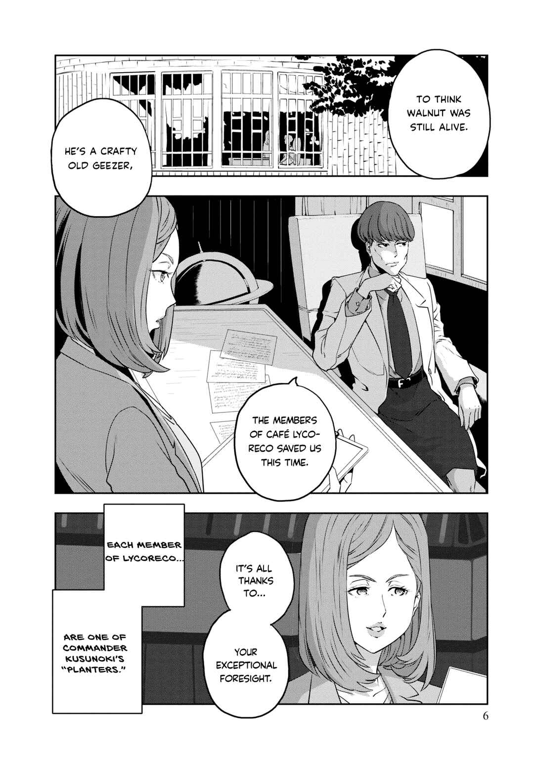 Page 8 Chapter 1 Lycoris Recoil Koushiki Comic Anthology: React