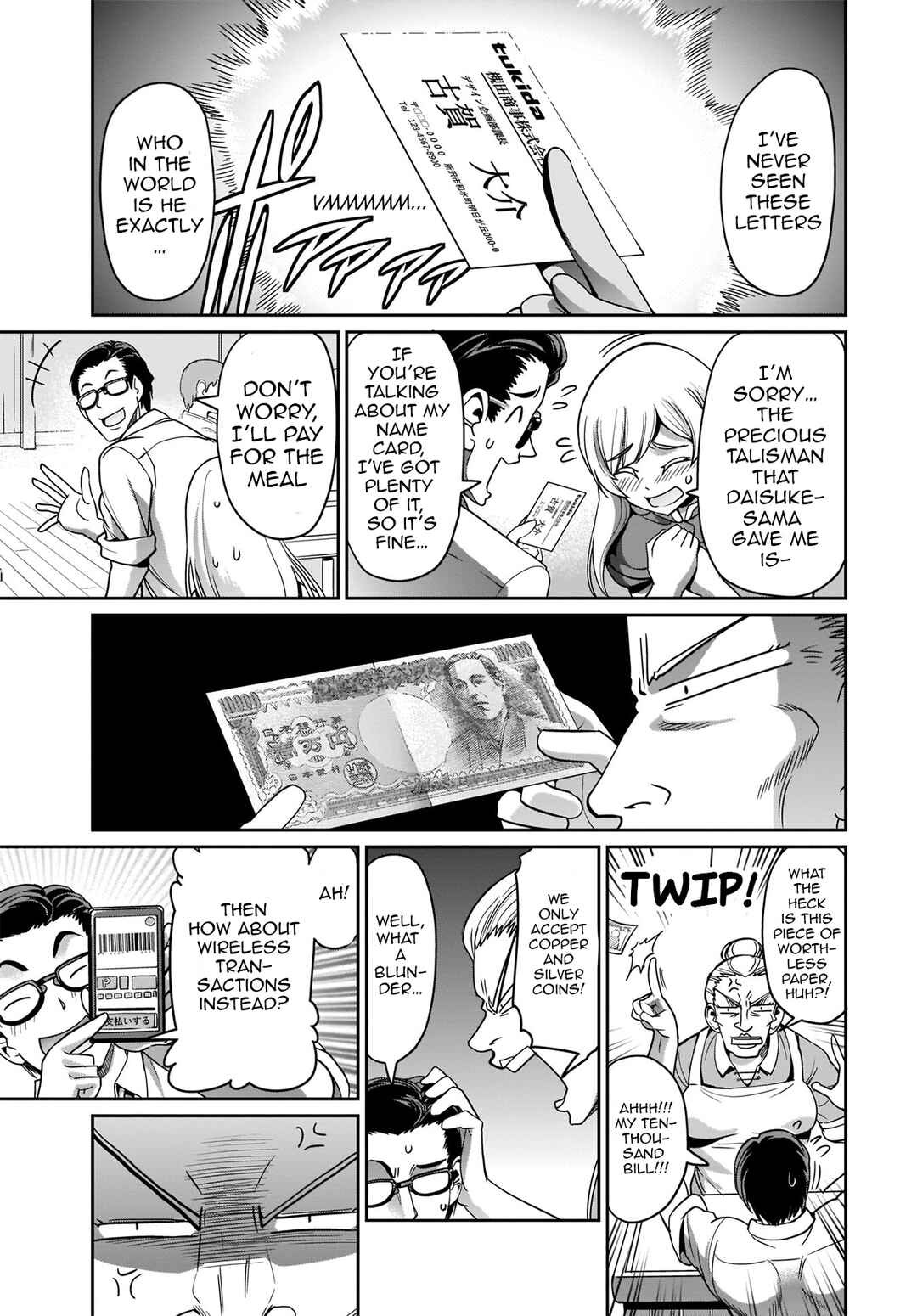 Page 12 Chapter 4 Isekai Shoukan Oji-san no Juumusou Life ~Sabage Suki Salaryman wa Kaisha Owari ni Isekai e Chokki suru~