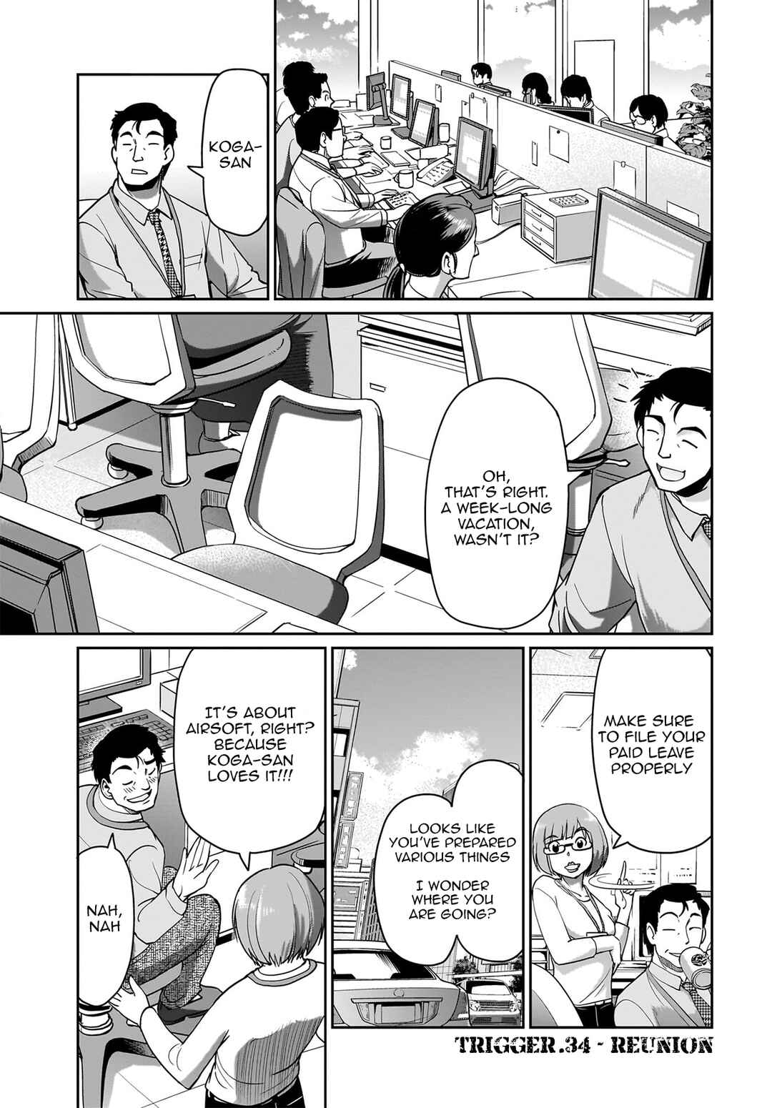 Page 2 Chapter 34 Isekai Shoukan Oji-san no Juumusou Life ~Sabage Suki Salaryman wa Kaisha Owari ni Isekai e Chokki suru~