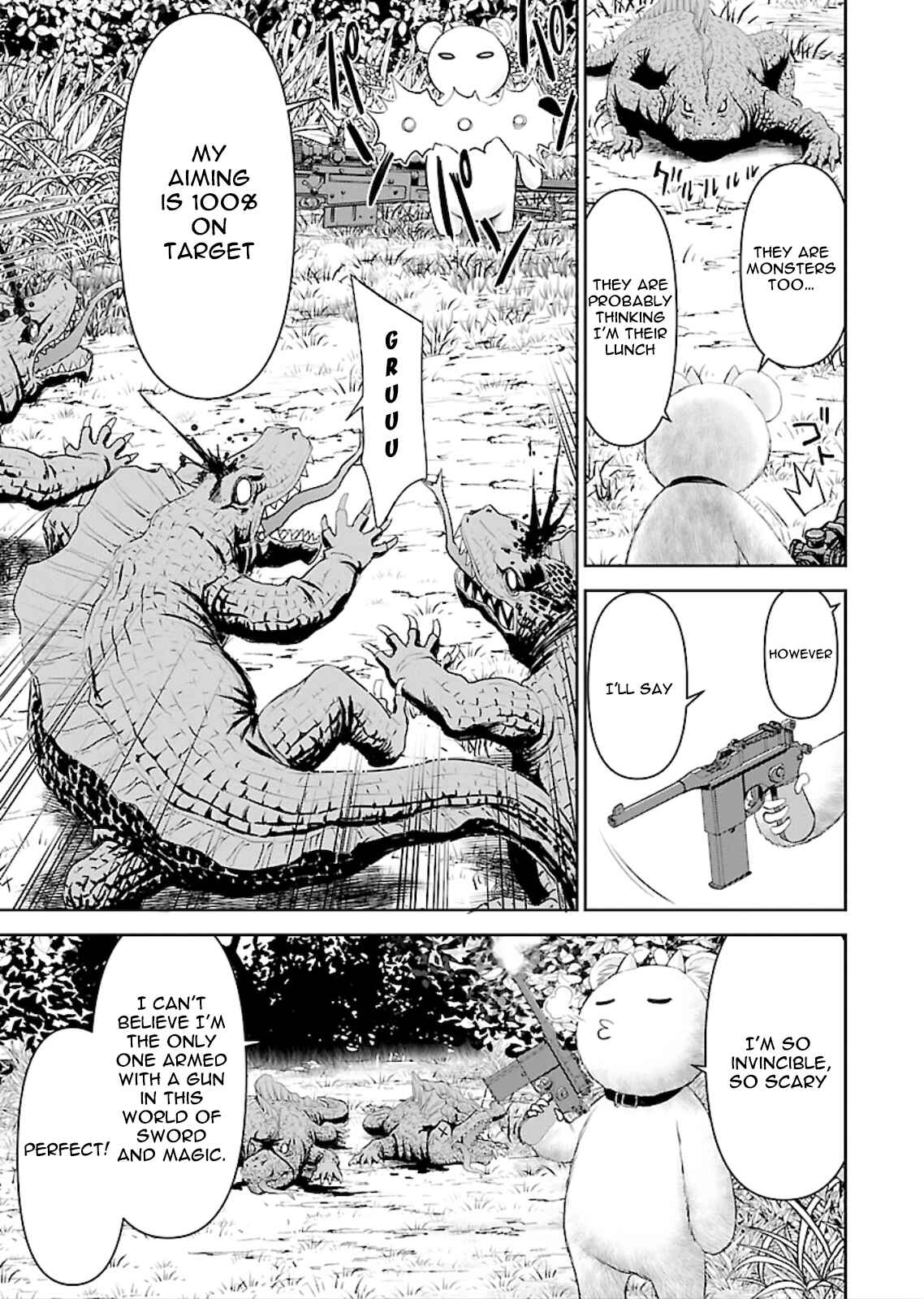 Page 7 Chapter 2 Isekai Sniper wa Onna Senshi no Mofumofu Aigan Doubutsu