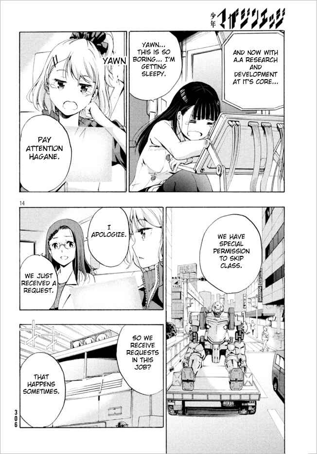 Page 13 Chapter 2.1 Robot Izonkei Joshi no Meiwaku na Nichijou