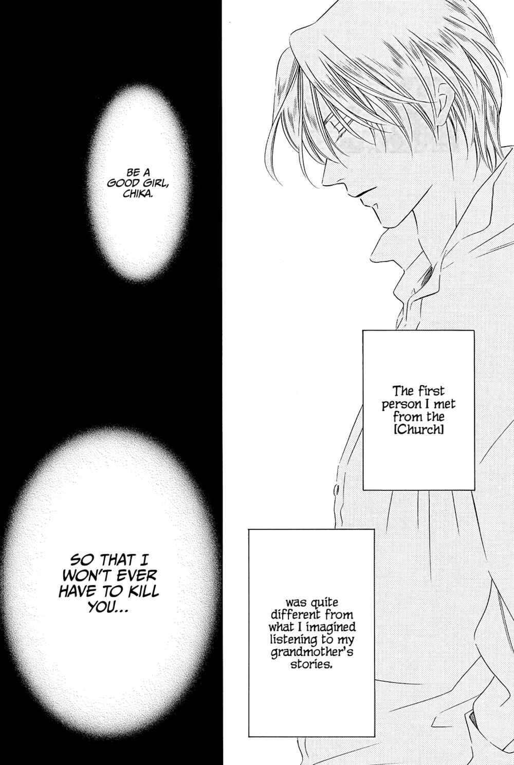 Page 7 Chapter 3 Mashou, Seija ni Otsu.