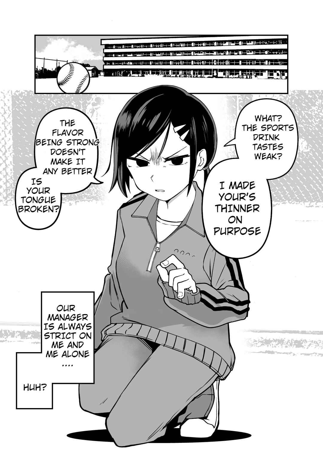 Page 1 Chapter 2 The Manager of the Baseball Club Is Strict Only With Me
