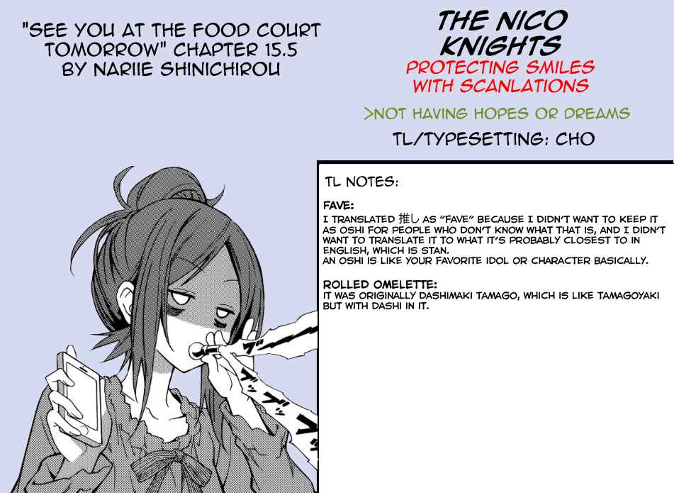 Page 7 Chapter 15.5 See You Tomorrow at the Food Court