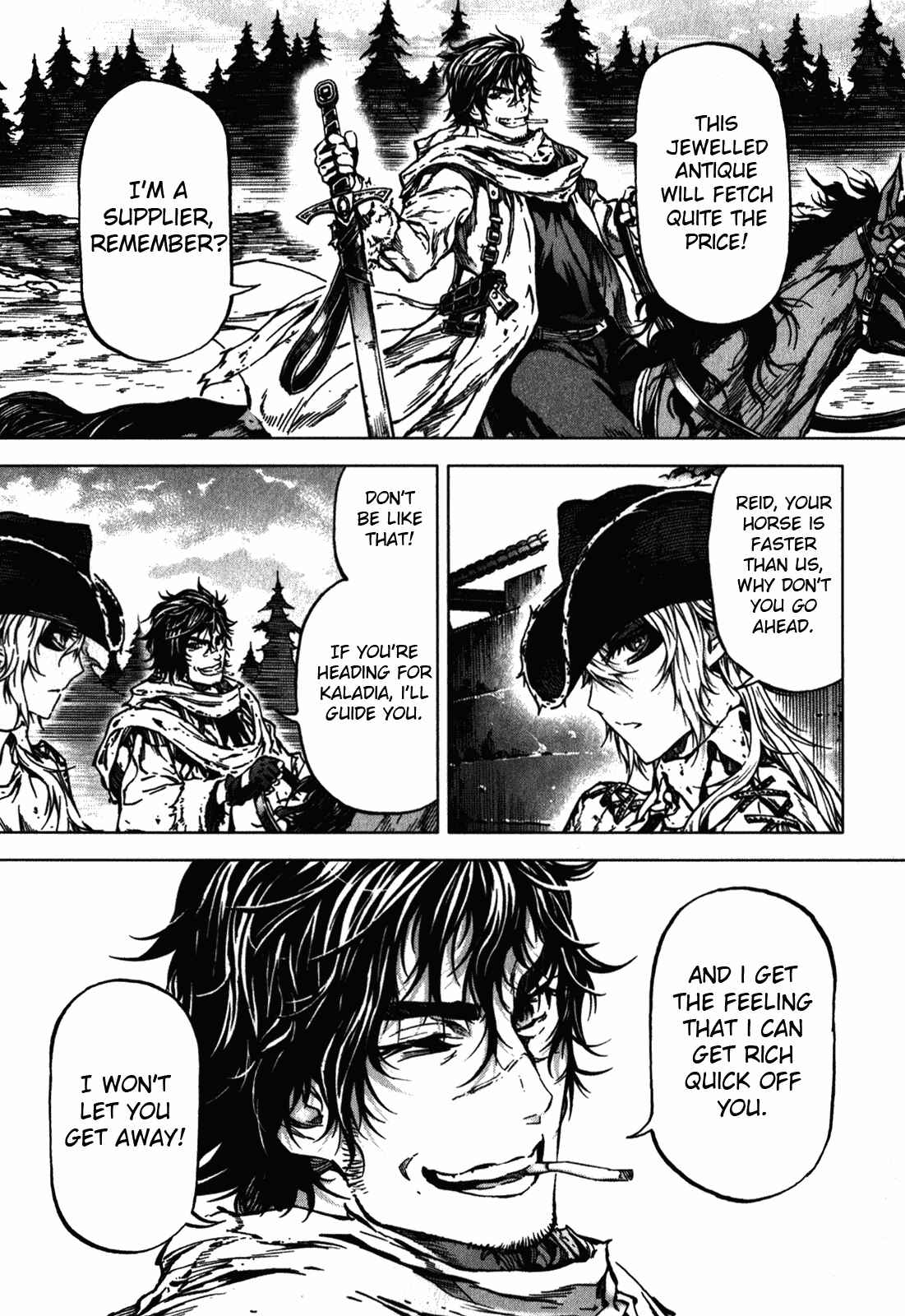 Page 19 Chapter 39 Kiba no Tabishounin ~The Arms Peddler~