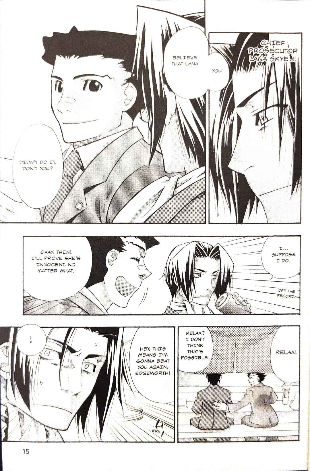 Page 17 Chapter 1 Gyakuten Saiban Official Anthology Comic: Naruhodou-hen