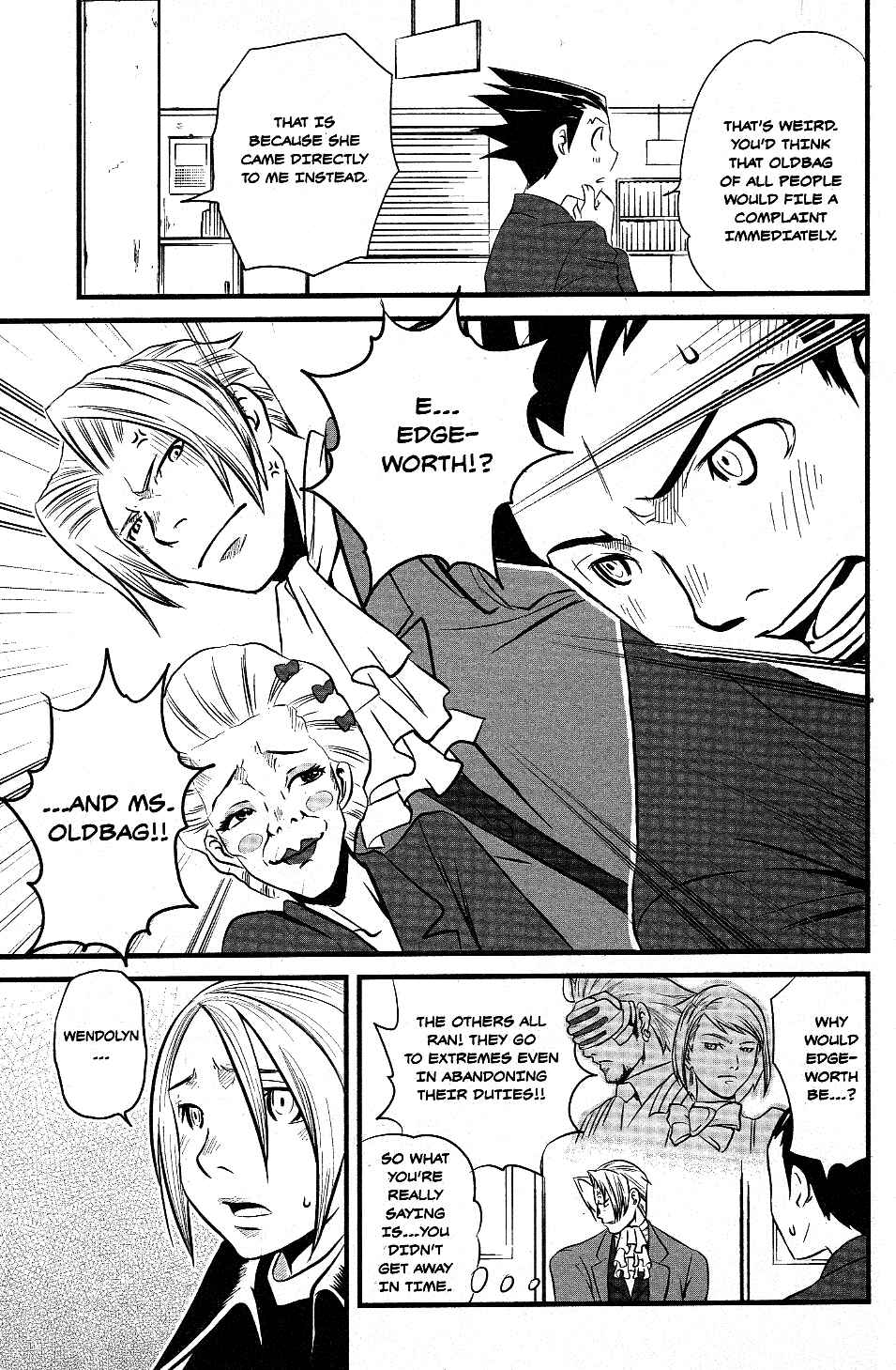 Page 9 Chapter 3 Gyakuten Saiban Official Anthology Comic: Naruhodou-hen