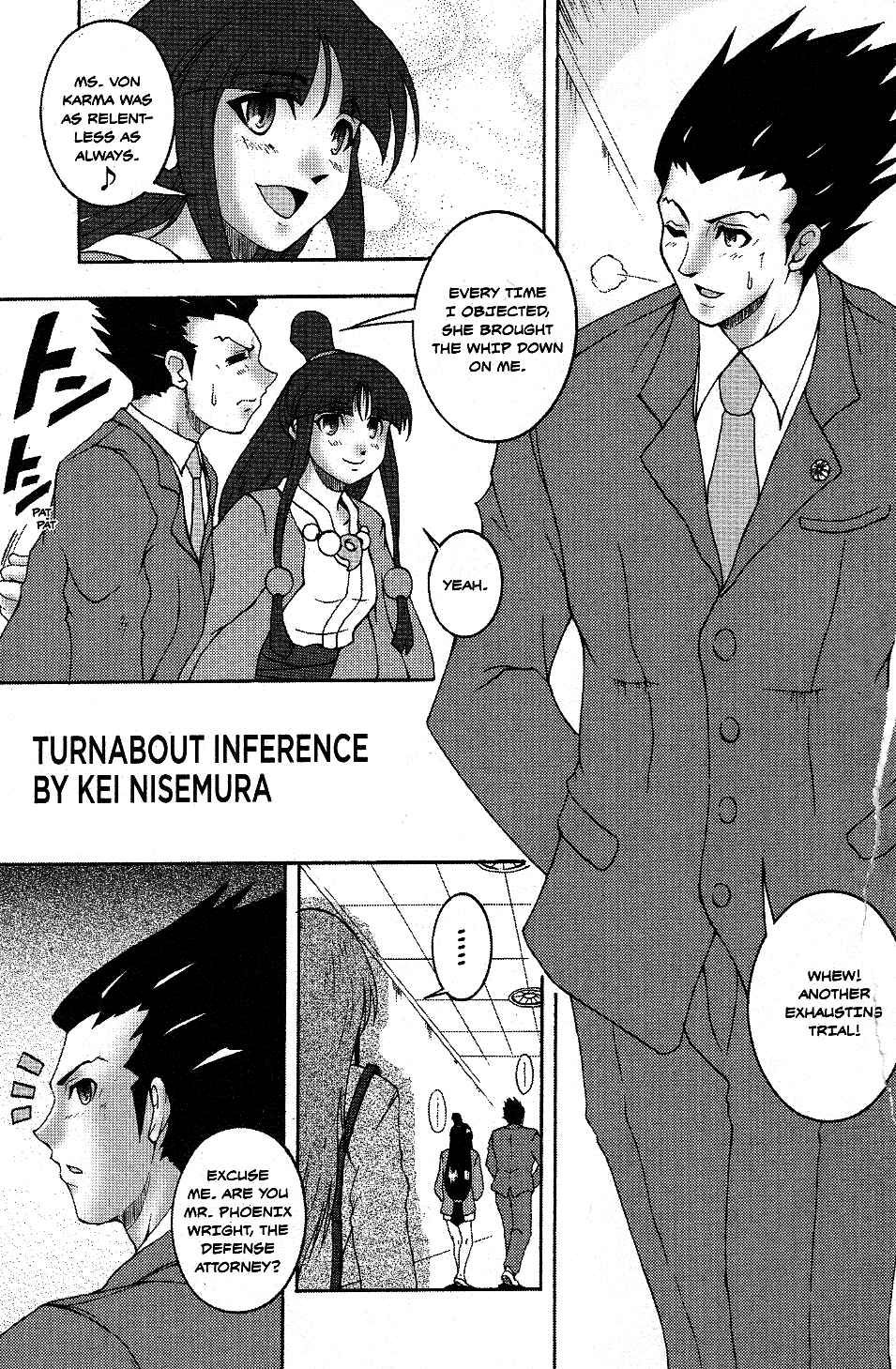 Page 1 Chapter 2 Gyakuten Saiban Official Anthology Comic: Naruhodou-hen
