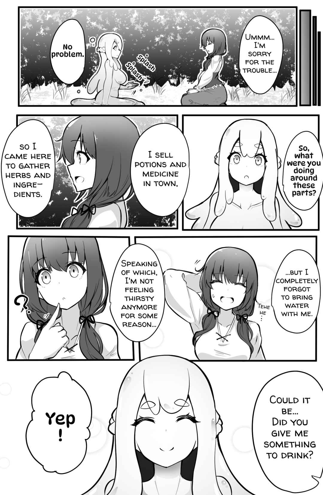 Page 1 Chapter 2 Potion Shop-san and Slime-chan