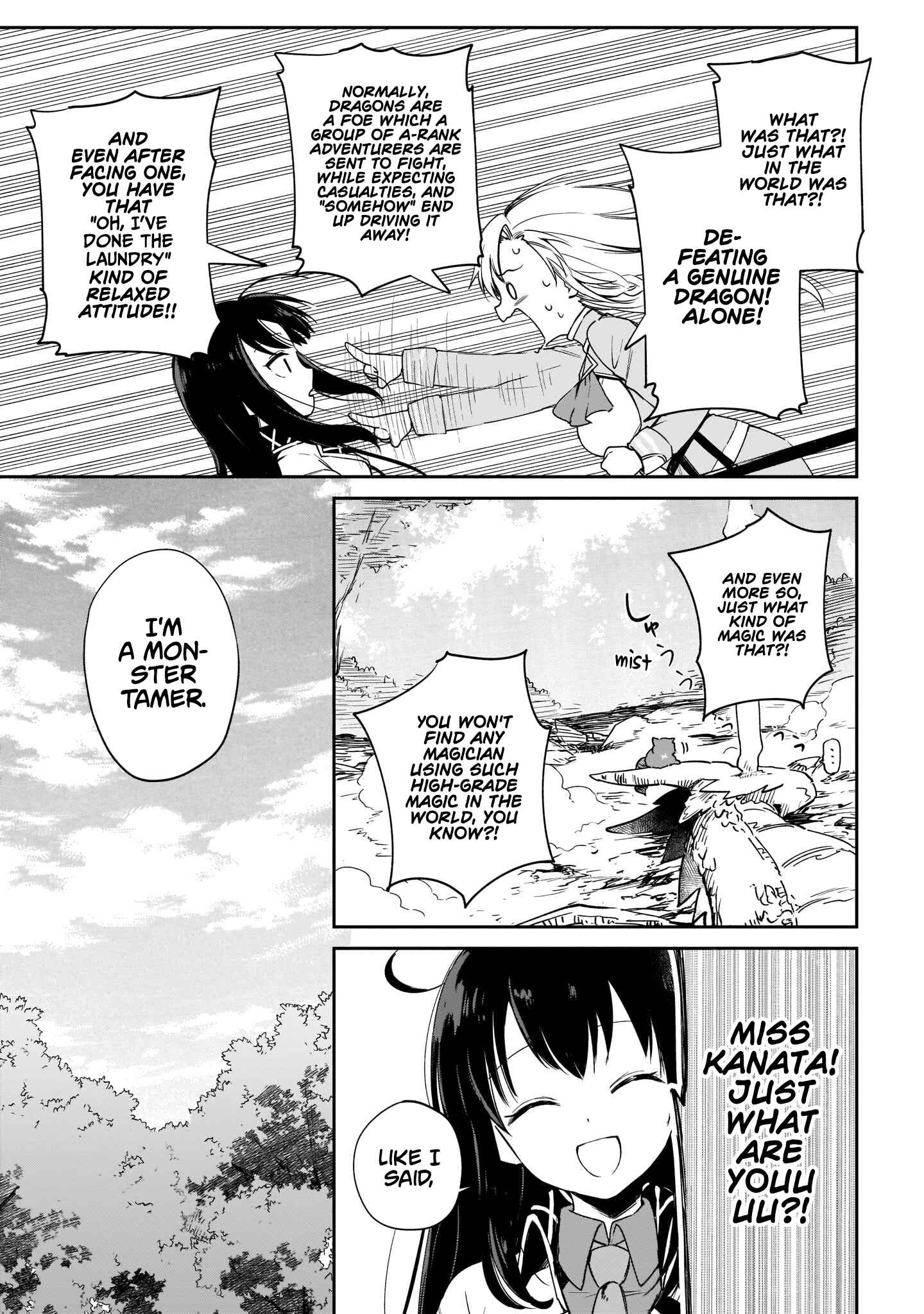 Page 47 Chapter 3 Seijo-sama? Iie, Toorisugari no Mamonotsukai Desu!: Zettai Muteki no Seijo wa Mofumofu to Tabi wo Suru