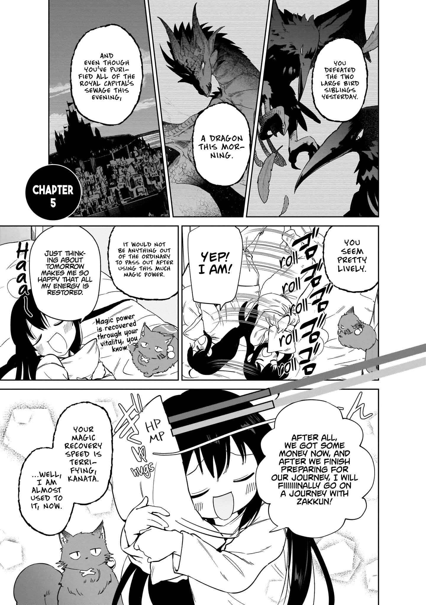 Page 1 Chapter 5 Seijo-sama? Iie, Toorisugari no Mamonotsukai Desu!: Zettai Muteki no Seijo wa Mofumofu to Tabi wo Suru