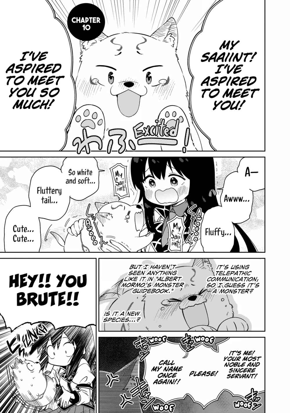 Page 1 Chapter 10 Seijo-sama? Iie, Toorisugari no Mamonotsukai Desu!: Zettai Muteki no Seijo wa Mofumofu to Tabi wo Suru