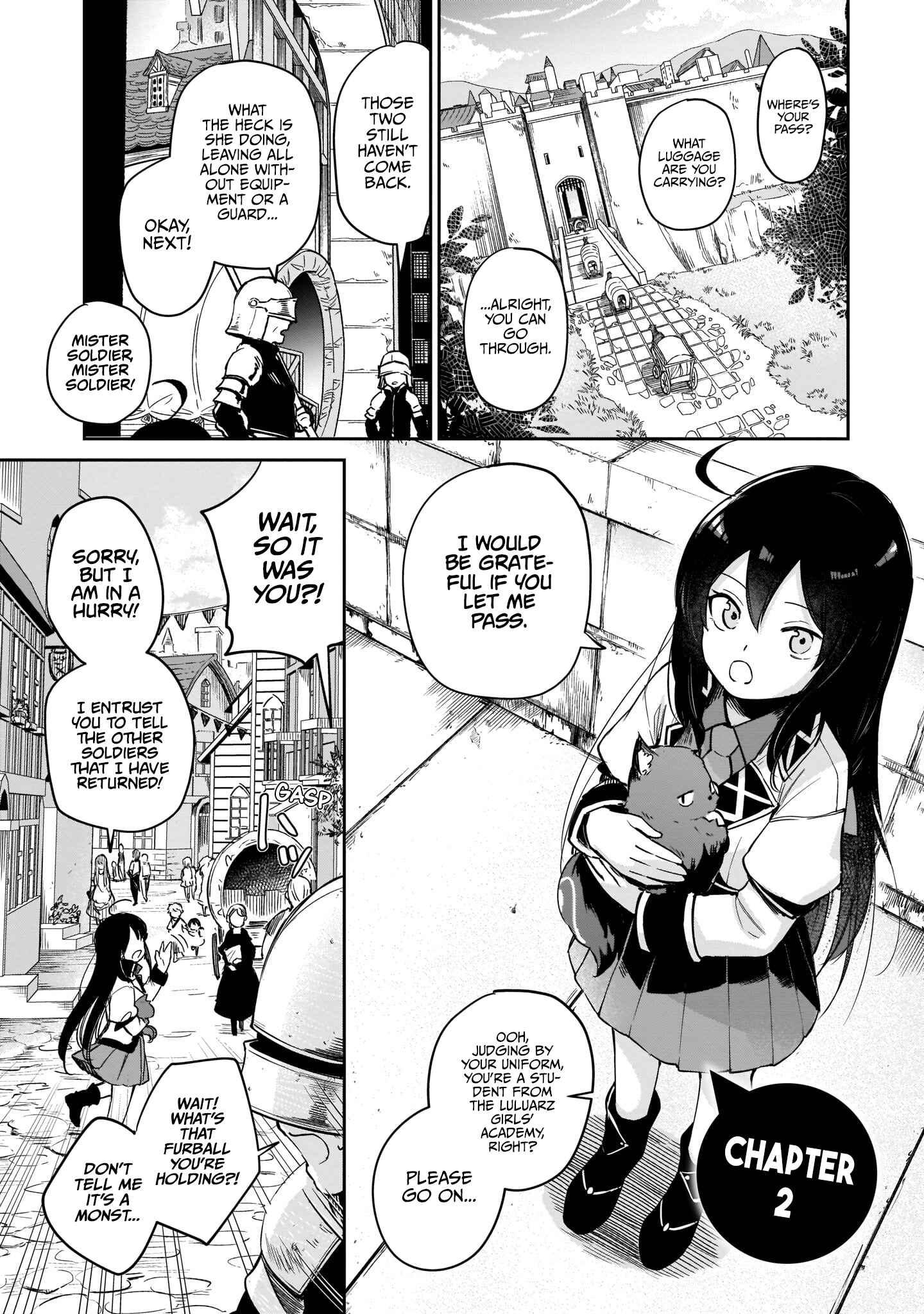 Page 1 Chapter 2 Seijo-sama? Iie, Toorisugari no Mamonotsukai Desu!: Zettai Muteki no Seijo wa Mofumofu to Tabi wo Suru