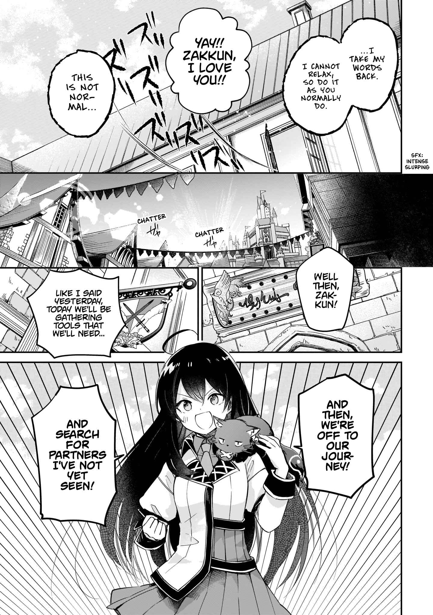 Page 53 Chapter 2 Seijo-sama? Iie, Toorisugari no Mamonotsukai Desu!: Zettai Muteki no Seijo wa Mofumofu to Tabi wo Suru