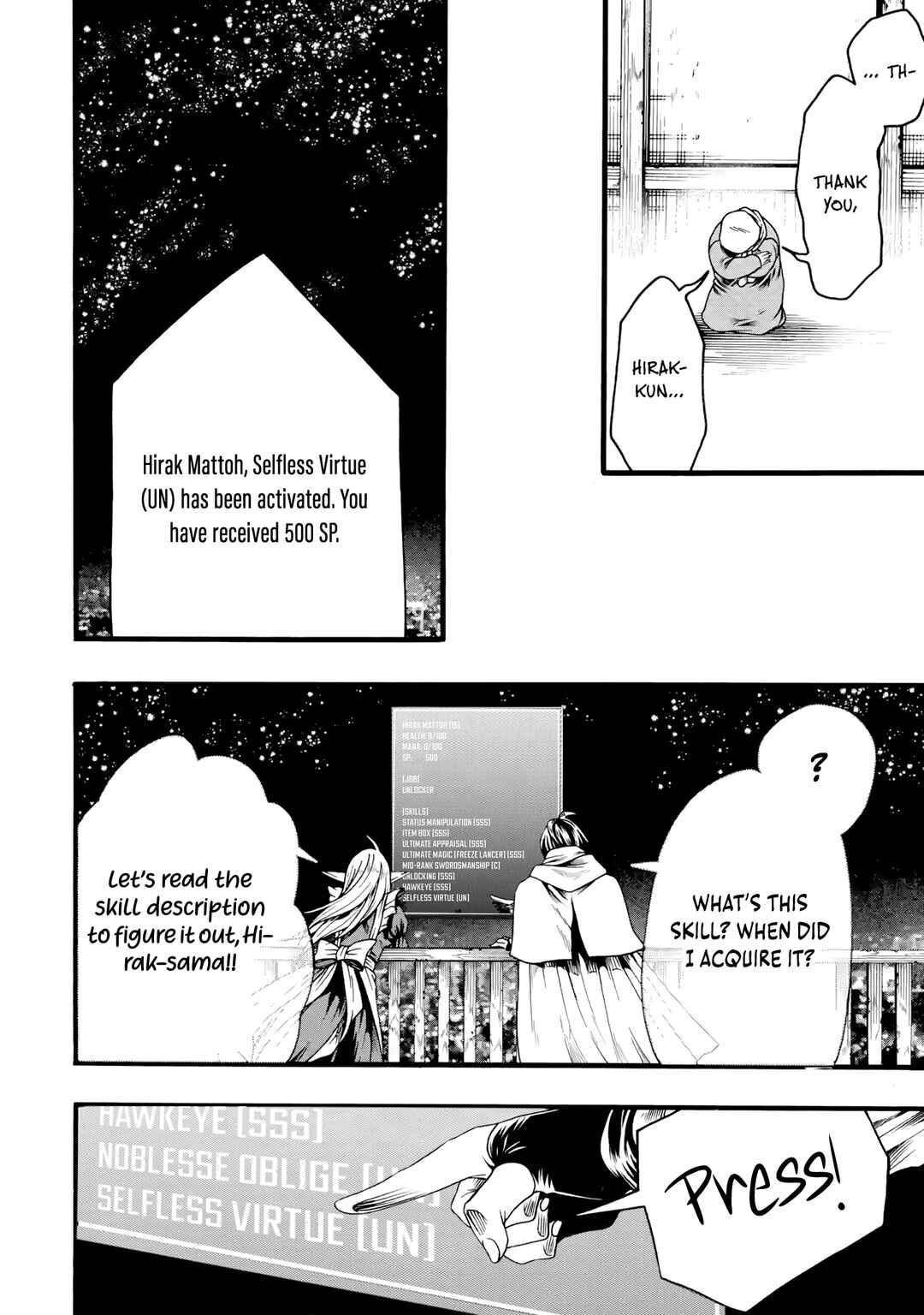 Page 20 Chapter 3 Ore dake Status Open Dekiru Kudan