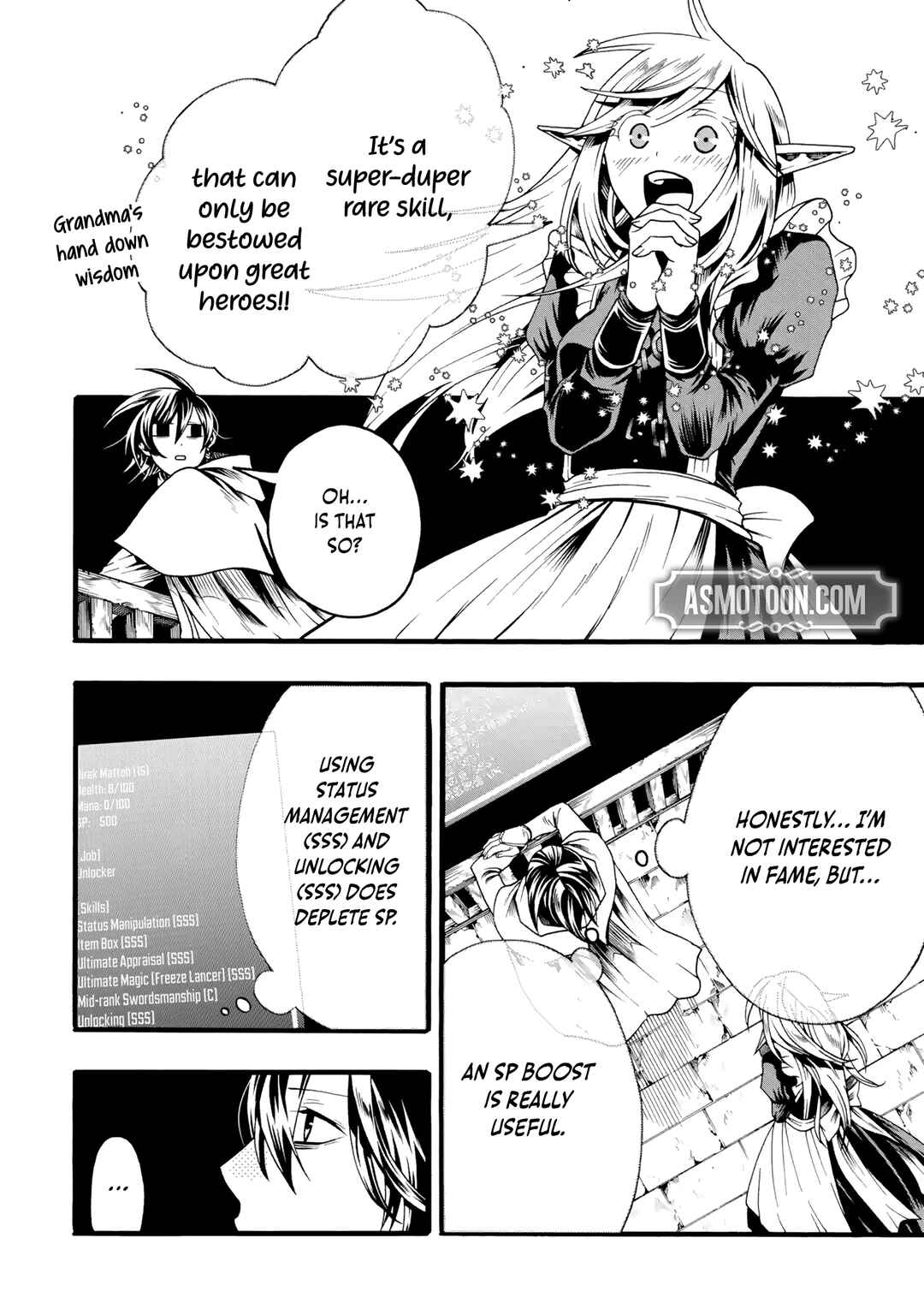 Page 22 Chapter 3 Ore dake Status Open Dekiru Kudan
