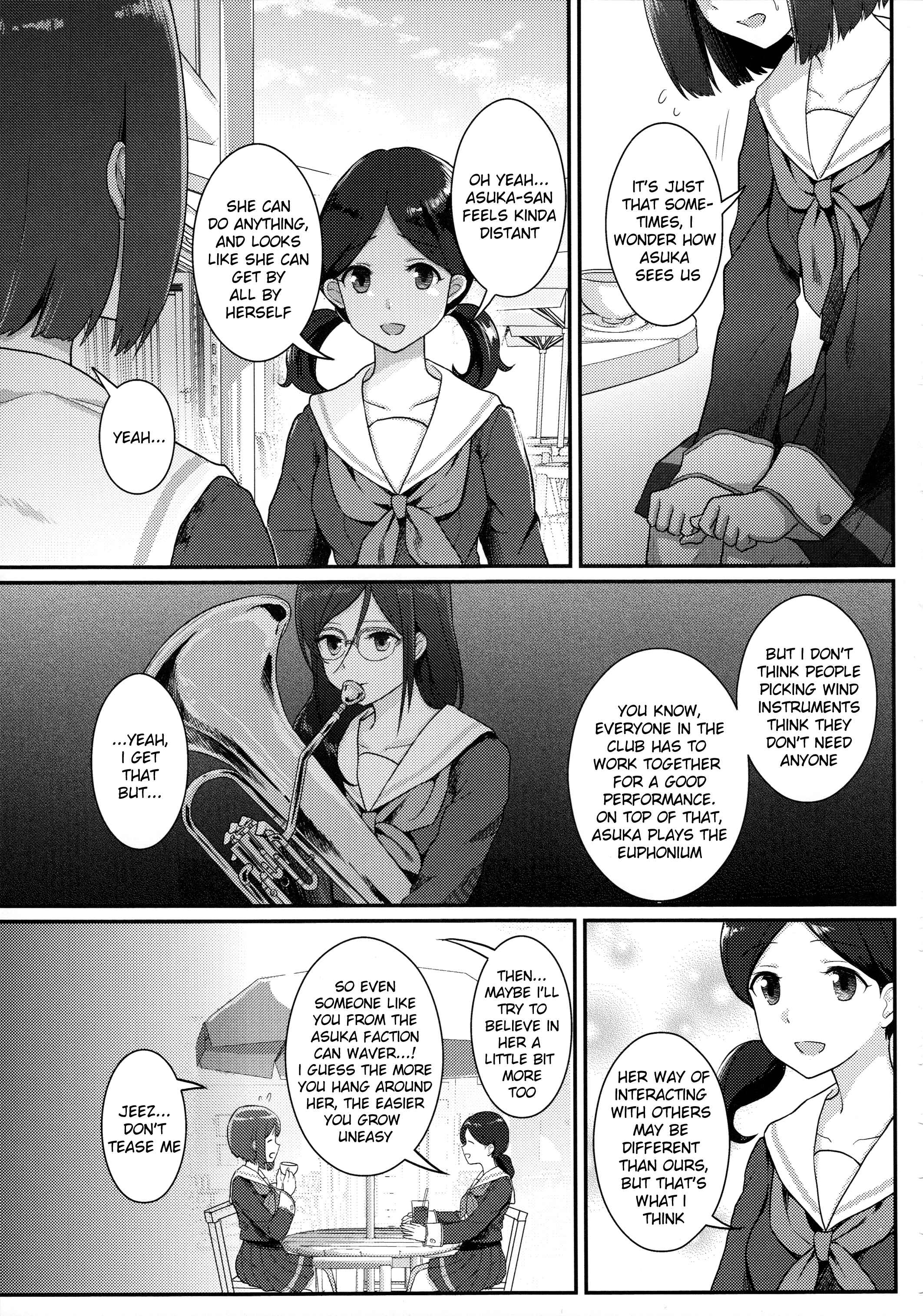 Page 20 Chapter Unknown_a7ef Hibike! Euphonium - Asuka-senpai to Kaori-senpai no Hyaku Gappon desu (Doujinshi)