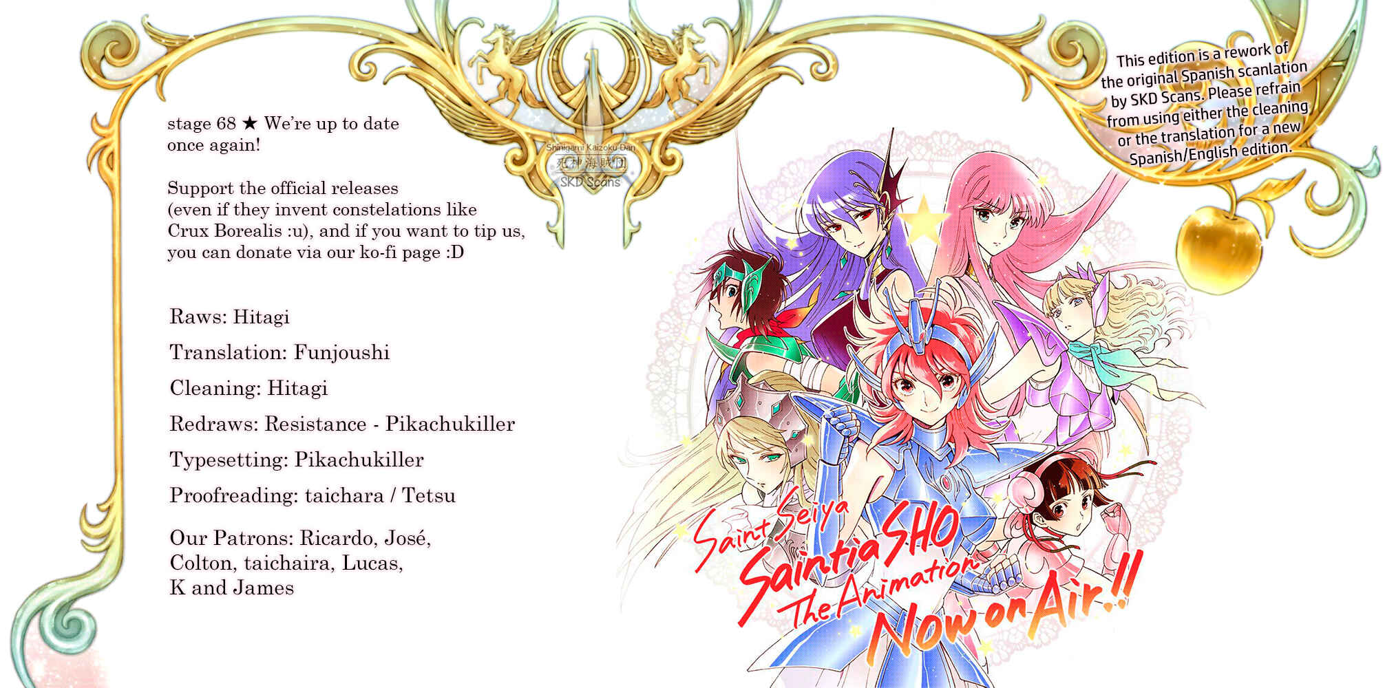 Page 1 Chapter 68 Saint Seiya: Saintia Sho