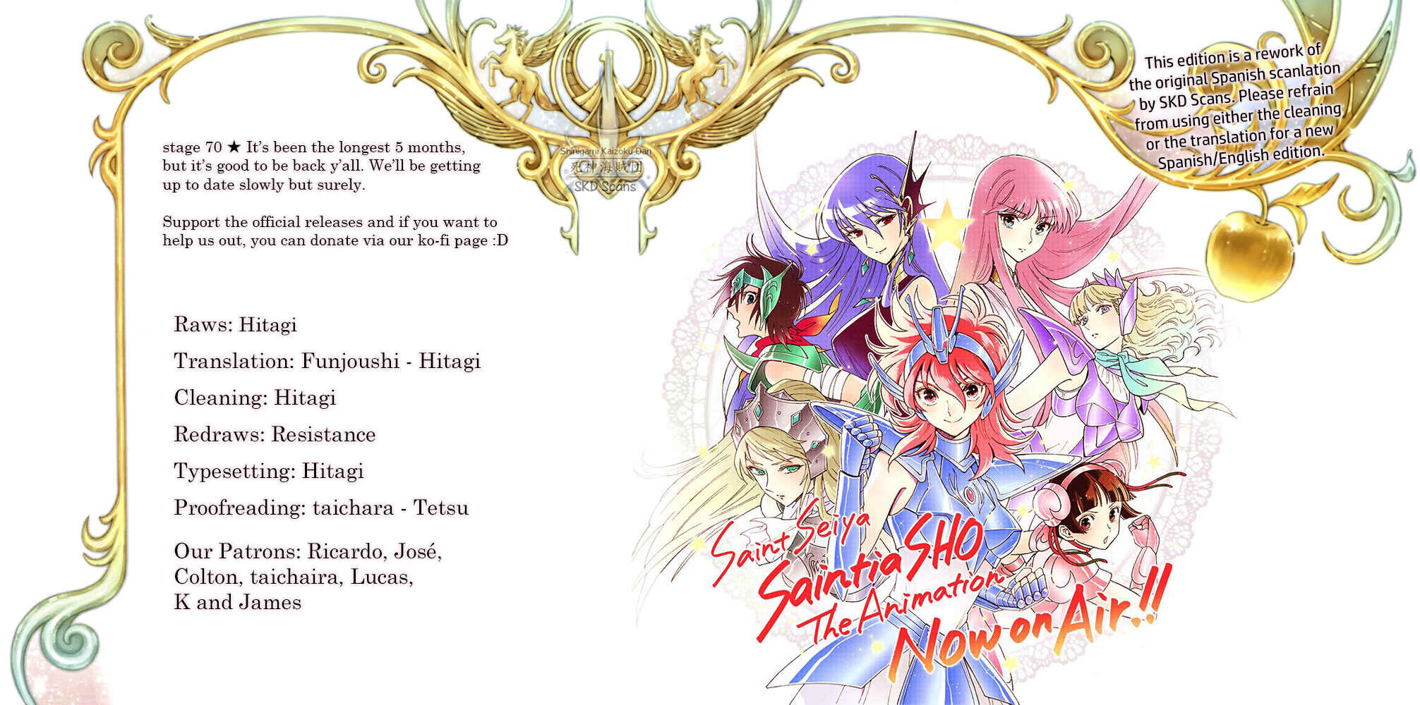 Page 1 Chapter 70 Saint Seiya: Saintia Sho