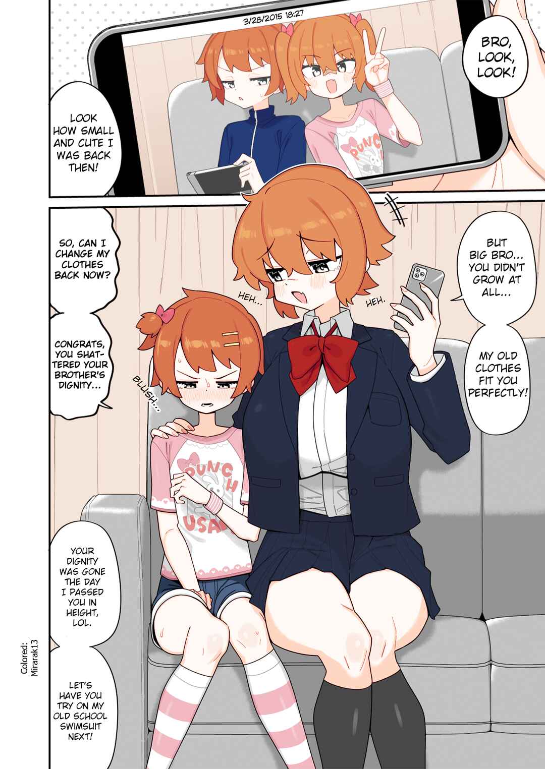 Page 2 Chapter Unknown_d215 A Brother Who Was Surpassed in Height by His Twin Sister (Fan Colored)