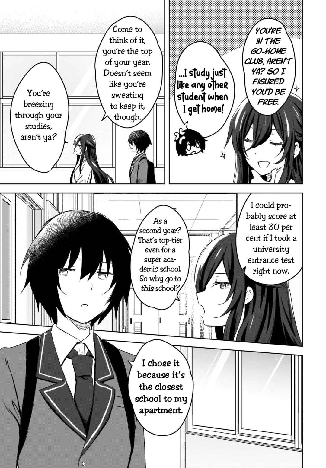 Page 3 Chapter 4 Ushiro no Seki no Gal ni Sukarete Shimatta. - Mou Ore wa Dame kamo Shirenai.