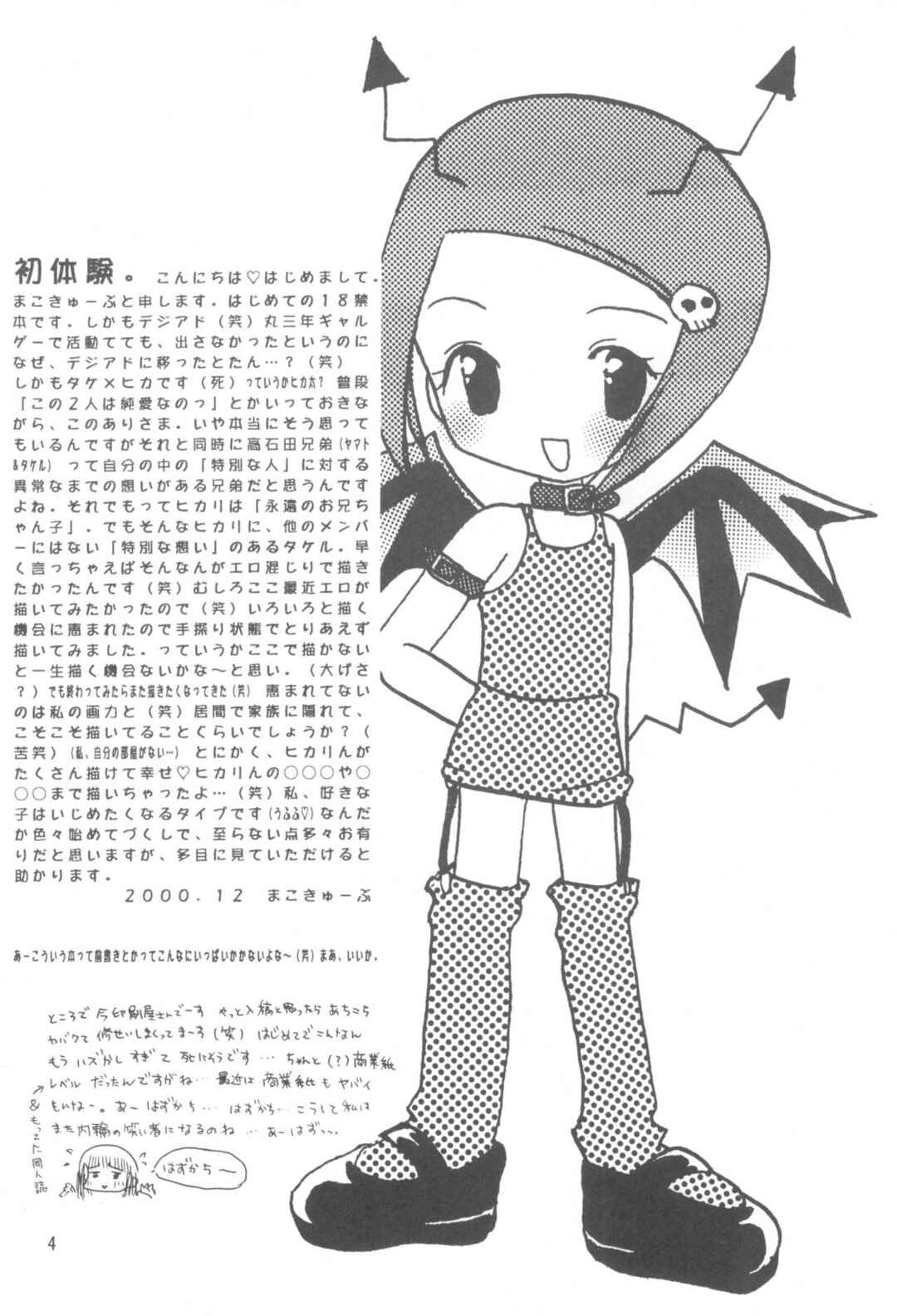 Page 3 Chapter Unknown_0aeb Digimon Adventure 02 - Hikari Mania (Doujinshi)