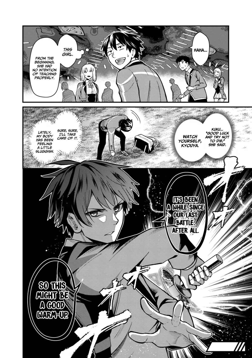 Page 24 Chapter 4 Saikyou no Maou ni Kitaerareta Yuusha, Isekai Kikansha-tachi no Gakuen de Musou Suru