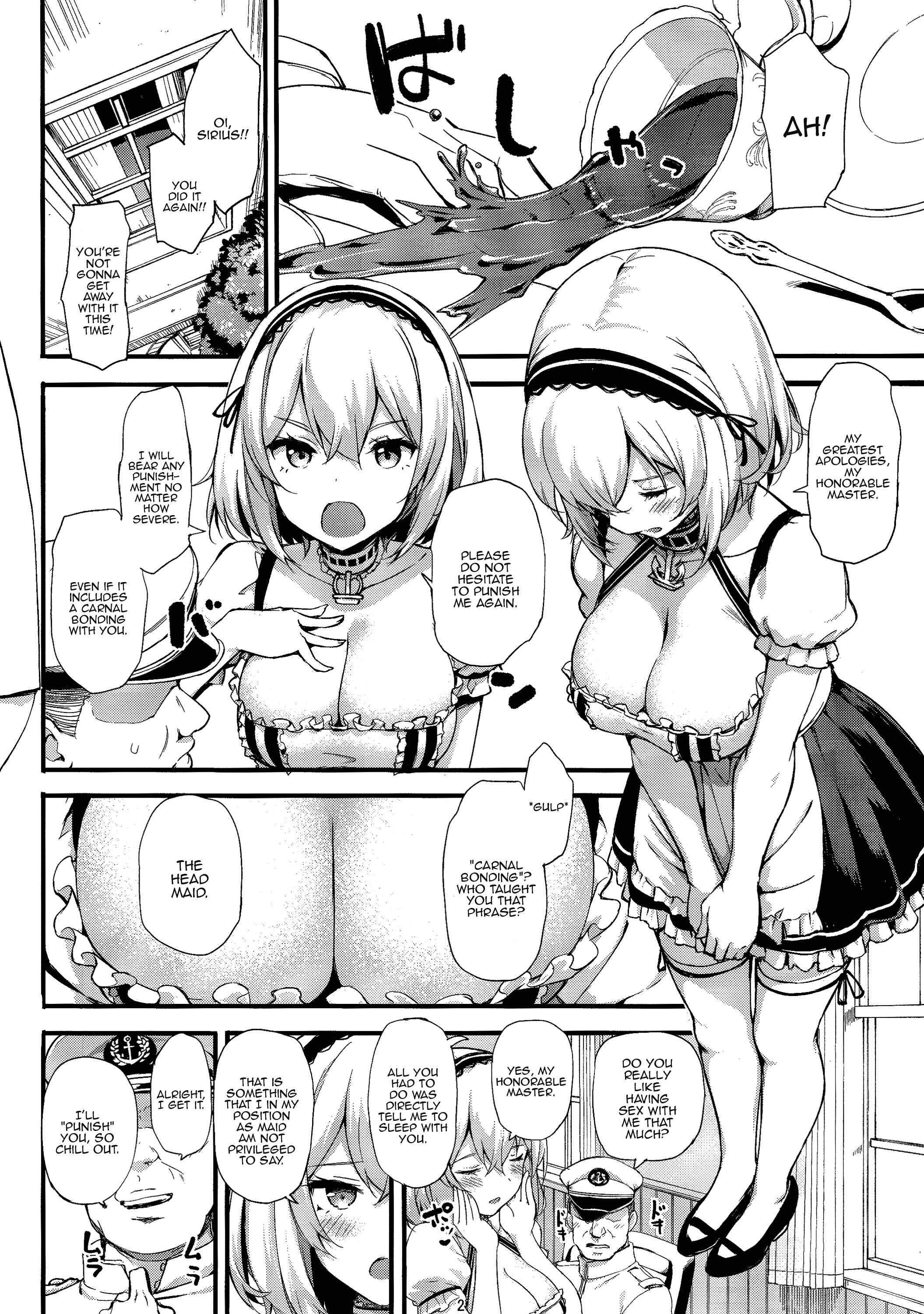 Page 3 Chapter Unknown_6ba9 Azur Lane - Oshioki Daisuki Sirius-san (Doujinshi)