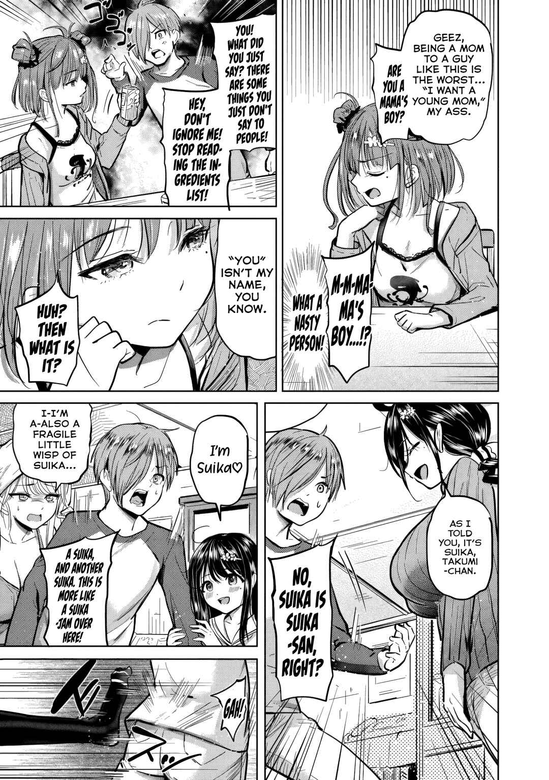 Page 10 Chapter 2 Yonin no Mama no Sei de Ore no Rabukome ga Mama Naranai