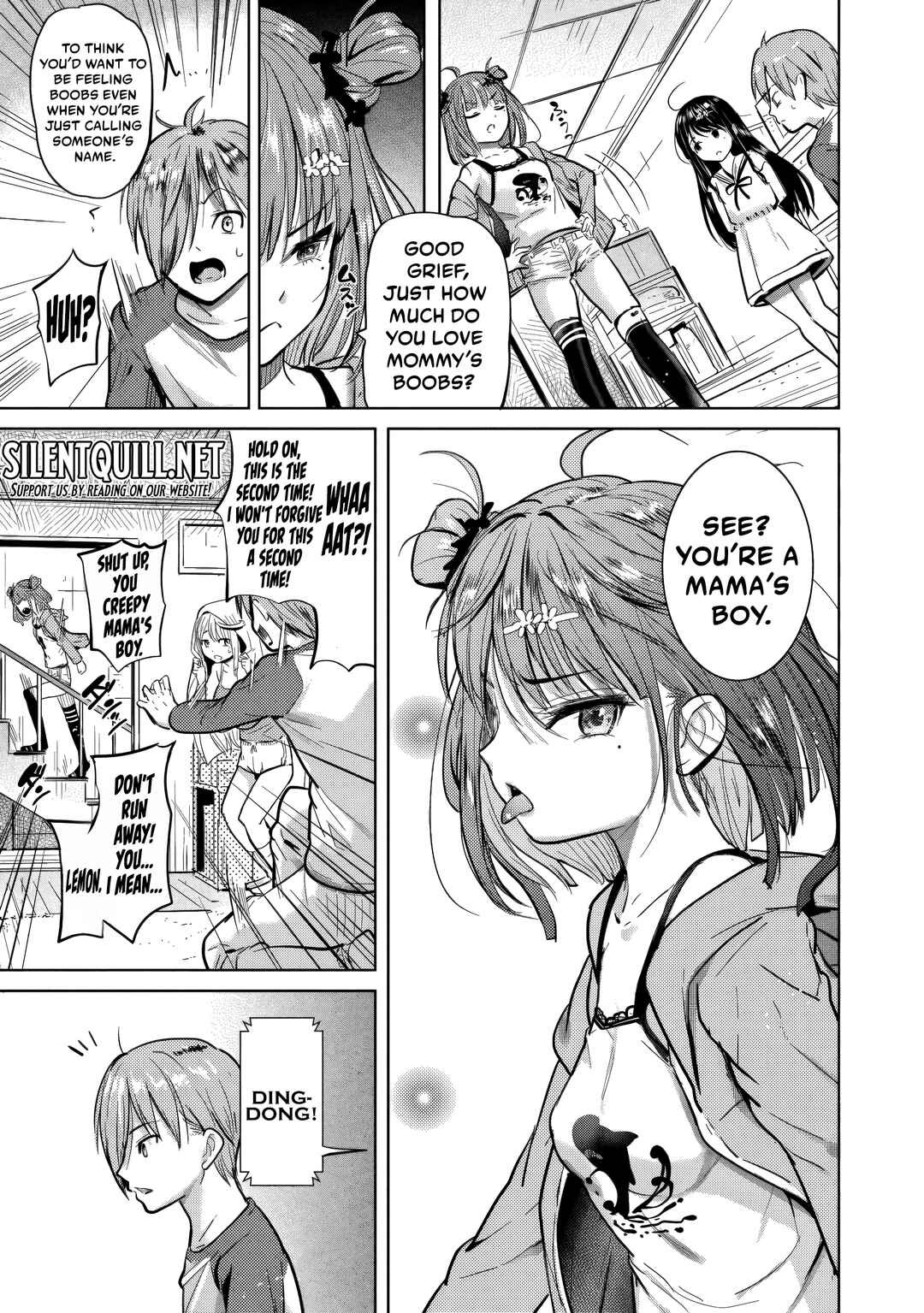 Page 16 Chapter 2 Yonin no Mama no Sei de Ore no Rabukome ga Mama Naranai